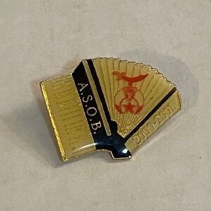 Shriners A.S.O.B. 2000-2001 Vintage Accoridon Lapel Pin